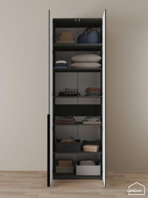 Шкаф с антресолью Linnea MHR-2A-2 2450х800х510 (Графит-М 11.1.25) в Златоусте - zlatoust.ok-mebel.com | фото 4