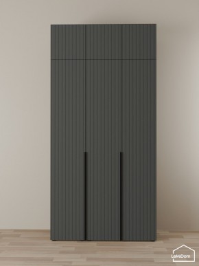 Шкаф с антресолью Linnea MHR-3A-2 2450х1200х510 (Графит-М 11.1.25) в Златоусте - zlatoust.ok-mebel.com | фото