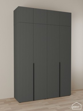 Шкаф с антресолью Linnea MHR-4A-1 2450х1600х510 (Графит-М 11.1.25) в Златоусте - zlatoust.ok-mebel.com | фото