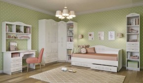KI-KI СД450.1 Стеллаж 450 с ящ (белый/белое дерево) в Златоусте - zlatoust.ok-mebel.com | фото 3