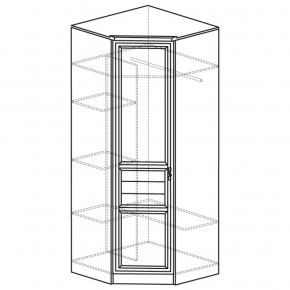 Шкаф угловой 50 Лира Нортон светлый (угол 854х854) в Златоусте - zlatoust.ok-mebel.com | фото 2