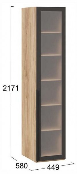 Шкаф-витрина Порто СМ-393.07.008 в Златоусте - zlatoust.ok-mebel.com | фото 3