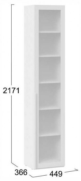 Шкаф-витрина Порто СМ-393.07.213 в Златоусте - zlatoust.ok-mebel.com | фото 4