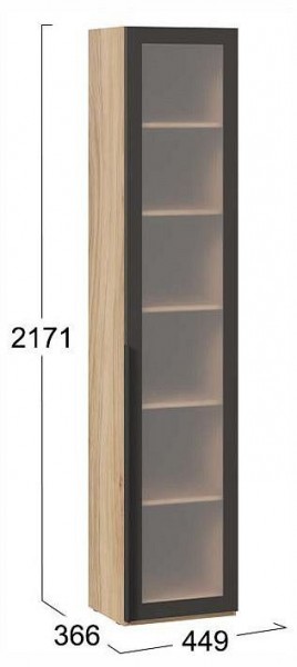 Шкаф-витрина Порто СМ-393.07.213 в Златоусте - zlatoust.ok-mebel.com | фото 4