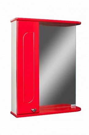 Шкаф-зеркало Радуга Красный 50 левый АЙСБЕРГ (DA1122HZR) в Златоусте - zlatoust.ok-mebel.com | фото 1