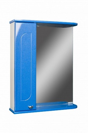 Шкаф-зеркало Радуга Синий металлик 55 левый АЙСБЕРГ (DA1129HZR) в Златоусте - zlatoust.ok-mebel.com | фото