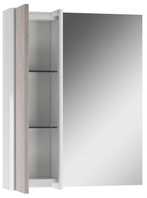 Шкаф-зеркало Uno 60 Дуб серый левый/правый Домино (DU1503HZ) в Златоусте - zlatoust.ok-mebel.com | фото 3