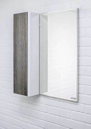 Шкаф-зеркало Uno 60 Дуб серый левый/правый Домино (DU1503HZ) в Златоусте - zlatoust.ok-mebel.com | фото 8