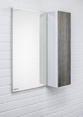 Шкаф-зеркало Uno 60 Дуб серый левый/правый Домино (DU1503HZ) в Златоусте - zlatoust.ok-mebel.com | фото 9