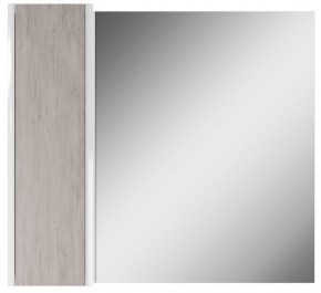 Шкаф-зеркало Uno 80 Дуб серый левый/правый Домино (DU1504HZ) в Златоусте - zlatoust.ok-mebel.com | фото 2