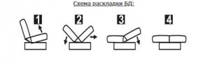 СОФИЯ ЛЮКС Диван БД (пруж.блок) в Златоусте - zlatoust.ok-mebel.com | фото 6