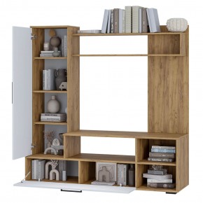 Гостиная Евро 2 (крафт/белый) в Златоусте - zlatoust.ok-mebel.com | фото 2
