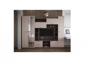 Стенка Марта 11 (Ясень темный/светлый) в Златоусте - zlatoust.ok-mebel.com | фото 2