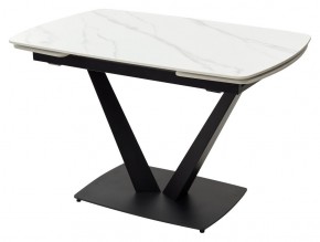 Стол ALATRI 120 MATT WHITE MARBLE SOLID CERAMIC / BLACK, ®DISAUR в Златоусте - zlatoust.ok-mebel.com | фото 7