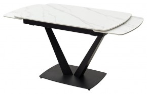 Стол ALATRI 120 MATT WHITE MARBLE SOLID CERAMIC / BLACK, ®DISAUR в Златоусте - zlatoust.ok-mebel.com | фото 8