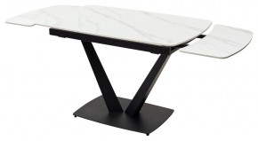 Стол ALATRI 120 MATT WHITE MARBLE SOLID CERAMIC / BLACK, ®DISAUR в Златоусте - zlatoust.ok-mebel.com | фото 9