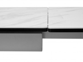 Стол BELLUNO 160 MARBLES KL-99 Белый мрамор матовый, итальянская керамика/ белый каркас, ®DISAUR в Златоусте - zlatoust.ok-mebel.com | фото 7