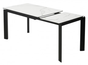 Стол CORNER 120 HIGH GLOSS STATUARIO керамика, стекло/ черный каркас, ®DISAUR в Златоусте - zlatoust.ok-mebel.com | фото 4