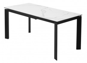 Стол CORNER 120 HIGH GLOSS STATUARIO керамика, стекло/ черный каркас, ®DISAUR в Златоусте - zlatoust.ok-mebel.com | фото 6