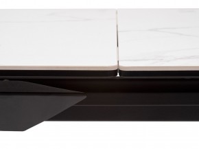 Стол CREMONA 140 MATTE STATUARIO Белый мрамор матовый, керамика/ черный каркас, ®DISAUR в Златоусте - zlatoust.ok-mebel.com | фото 4
