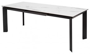 Стол CREMONA 140 MATTE STATUARIO Белый мрамор матовый, керамика/ черный каркас, ®DISAUR в Златоусте - zlatoust.ok-mebel.com | фото 5