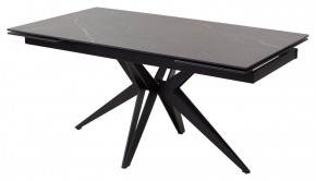 Стол FORIO 160 MATT BLACK MARBLE SOLID CERAMIC / BLACK, ®DISAUR в Златоусте - zlatoust.ok-mebel.com | фото