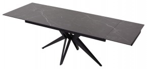 Стол FORIO 160 MATT BLACK MARBLE SOLID CERAMIC / BLACK, ®DISAUR в Златоусте - zlatoust.ok-mebel.com | фото 5