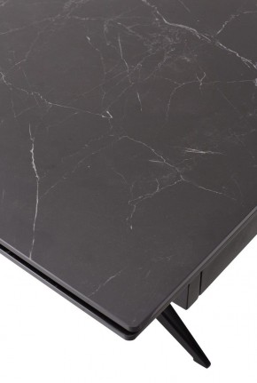 Стол FORIO 160 MATT BLACK MARBLE SOLID CERAMIC / BLACK, ®DISAUR в Златоусте - zlatoust.ok-mebel.com | фото 9