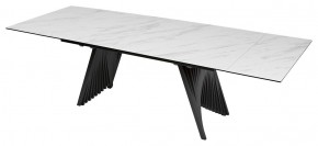 Стол IVAR 180 MARBLES KL-99 Белый мрамор, итальянская керамика/серый, ®DISAUR в Златоусте - zlatoust.ok-mebel.com | фото 9