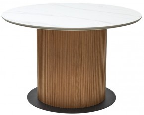 Стол MESA D120 цвет БЕЛЫЙ МРАМОР M326 / Каркас OAK, ®DISAUR в Златоусте - zlatoust.ok-mebel.com | фото 9