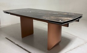 Стол ПУАНТО 200 TITANIUM LAWA NERO, керамика / МЕДЬ каркас М-City в Златоусте - zlatoust.ok-mebel.com | фото 3