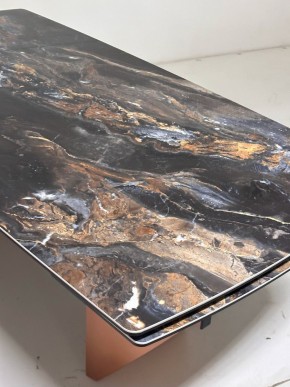 Стол ПУАНТО 200 TITANIUM LAWA NERO, керамика / МЕДЬ каркас М-City в Златоусте - zlatoust.ok-mebel.com | фото 6