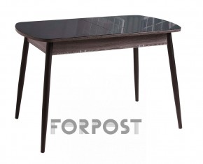 Стол раздвижной со стеклянной столешницей (BLACK, WHITE) в Златоусте - zlatoust.ok-mebel.com | фото 1