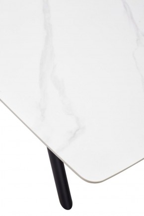 Стол RIVOLI 140 MATT WHITE MARBLE SOLID CERAMIC / BLACK, ®DISAUR в Златоусте - zlatoust.ok-mebel.com | фото 9