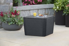 Стол-сундук Лузон Плюс (Luzon Plus Flat Wicker), графит в Златоусте - zlatoust.ok-mebel.com | фото