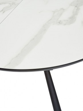 Стол VOLAND BIANCO TL-45 испанская керамика/ BLACK "белый мрамор" М-City в Златоусте - zlatoust.ok-mebel.com | фото 2