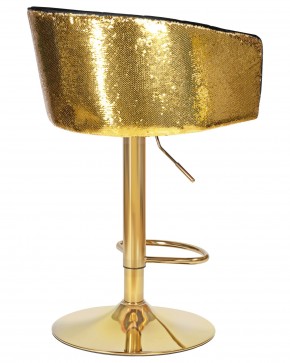 Стул барный DOBRIN DARCY GOLD SHINY, черный велюр с золотыми пайетками в Златоусте - zlatoust.ok-mebel.com | фото 4
