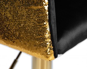 Стул барный DOBRIN DARCY GOLD SHINY, черный велюр с золотыми пайетками в Златоусте - zlatoust.ok-mebel.com | фото 7
