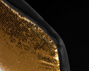 Стул барный DOBRIN DARCY GOLD SHINY, черный велюр с золотыми пайетками в Златоусте - zlatoust.ok-mebel.com | фото 8