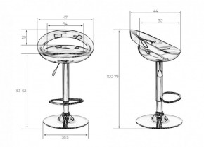 Стул барный DOBRIN DISCO LM-1010 (белый) в Златоусте - zlatoust.ok-mebel.com | фото 2