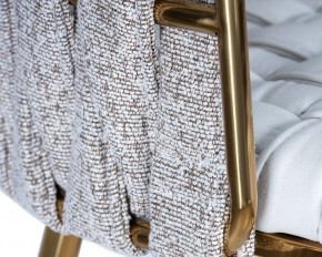Стул барный DOBRIN EMMA GOLD, белый PU (T-01), белая ткань (F-49) в Златоусте - zlatoust.ok-mebel.com | фото 7