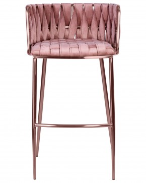 Стул барный DOBRIN EMMA ROSE GOLD, розовый велюр (VF-10) в Златоусте - zlatoust.ok-mebel.com | фото 6