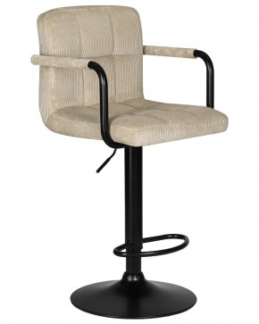 Стул барный DOBRIN KRUGER ARM BLACK, бежевый вельвет (LAR-E2041-04) в Златоусте - zlatoust.ok-mebel.com | фото 2