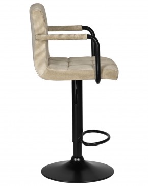 Стул барный DOBRIN KRUGER ARM BLACK, бежевый вельвет (LAR-E2041-04) в Златоусте - zlatoust.ok-mebel.com | фото 3