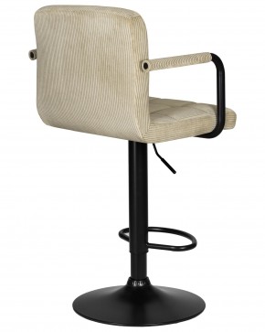 Стул барный DOBRIN KRUGER ARM BLACK, бежевый вельвет (LAR-E2041-04) в Златоусте - zlatoust.ok-mebel.com | фото 4