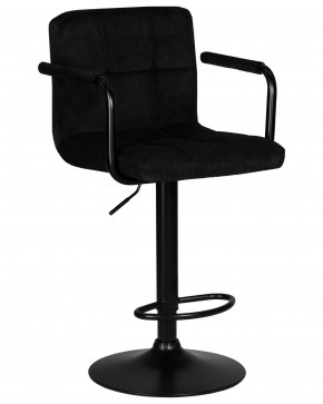 Стул барный DOBRIN KRUGER ARM BLACK, черный вельвет (LAR-E2041-52) в Златоусте - zlatoust.ok-mebel.com | фото