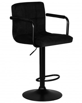 Стул барный DOBRIN KRUGER ARM BLACK, черный вельвет (LAR-E2041-52) в Златоусте - zlatoust.ok-mebel.com | фото 2