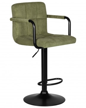 Стул барный DOBRIN KRUGER ARM BLACK, зеленый вельвет (LAR-E2041-7) в Златоусте - zlatoust.ok-mebel.com | фото 2