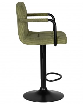 Стул барный DOBRIN KRUGER ARM BLACK, зеленый вельвет (LAR-E2041-7) в Златоусте - zlatoust.ok-mebel.com | фото 3