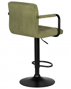Стул барный DOBRIN KRUGER ARM BLACK, зеленый вельвет (LAR-E2041-7) в Златоусте - zlatoust.ok-mebel.com | фото 4